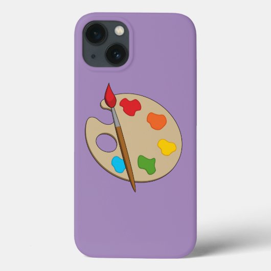 ブラシ付きアーティストパレ絵を描ット Case-Mate iPhoneケース (裏面)