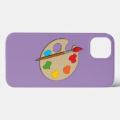 ブラシ付きアーティストパレ絵を描ット Case-Mate iPhoneケース (裏面 (横))