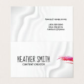 ブラシ付きアーティスト/水彩画 |絹のようなカーテン 名刺 (外部フラット)