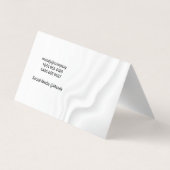 ブラシ付きアーティスト/水彩画 |絹のようなカーテン 名刺 (裏面)