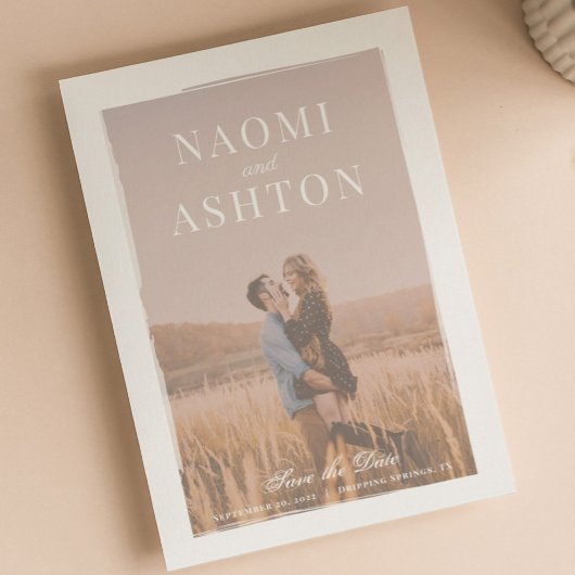 ブラシ付きオーバーレイ結婚ズ セーブザデート