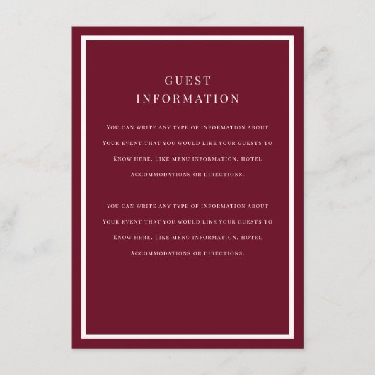 ブラシ付きオーバーレ結婚イのインサート エンクロージャーカード (正面)