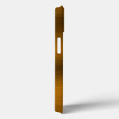 ブラシ付きカッパーミニマリストモパーソナライズされたノグラム Case-Mate iPhoneケース (裏面 / 右)