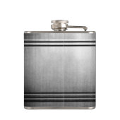 ブラシ付きクロームお洒落フラパーソナライズされたスコHIM フラスク (裏面)