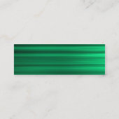 ブラシ付きグリーン スキニー名刺 (裏面)