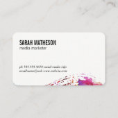 ブラシ付きコンテンポラリーテクスチャモノグラム 名刺 (裏面)