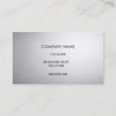 ブラシ付きスチールモダンプロフェッショナル 名刺 (裏面)