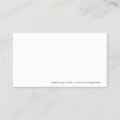 ブラシ付きスチール製名刺 名刺 (裏面)