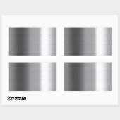 ブラシ付きステンレス 長方形シール (シート)