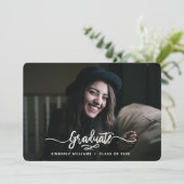 ブラシ付きスモダンクリプト卒業パーティー 招待状 (スタンド正面)