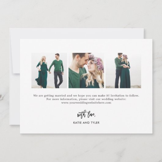 ブラシ付きチャームの編集可能カラー日付カードの変更 サンキューカード (裏面)