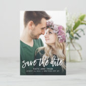 ブラシ付きチャーム編集可能カラー日付カードの保存 サンキューカード (スタンド正面)