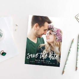 ブラシ付きチャーム編集可能カラー日付カードの保存 サンキューカード