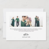 ブラシ付きチャーム編集可能色日付カードを保存 サンキューカード (裏面)