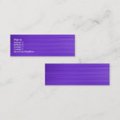 ブラシ付きバイオレット スキニー名刺 (正面/裏面)