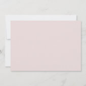 ブラシ付きピンクと白のベビーシャワー招待状 招待状 (裏面)