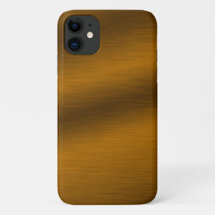 ブラシ付きフェイクブロンズの背景 iPhone 11 ケース