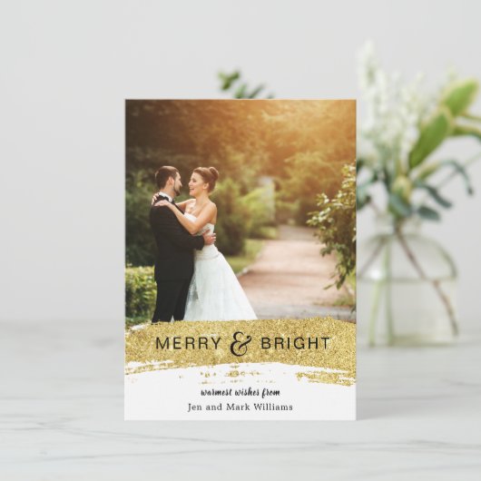 ブラシ付きフェイク金ゴールドグリッター シーズンカード (スタンド正面)