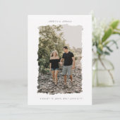 ブラシ付きフレームフォト セーブザデート (スタンド正面)