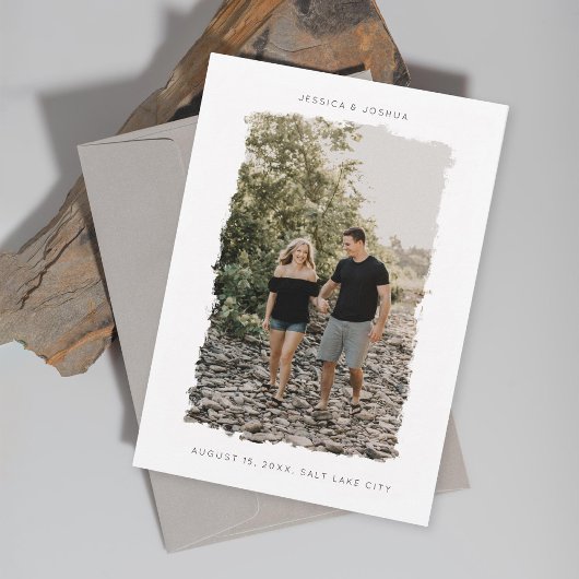 ブラシ付きフレームフォト セーブザデート