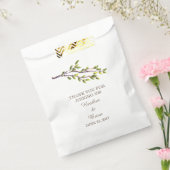 ブラシ付きブランチ結婚式の引き出物バッグ フェイバーバッグ (封をした状態)