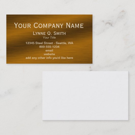 ブラシ付きブロエレガントンズ名刺 名刺 (正面/裏面)