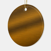 ブラシ付きブロンズの背景 セラミックオーナメント (左)