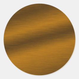 ブラシ付きブロンズの背景 ラウンドシール