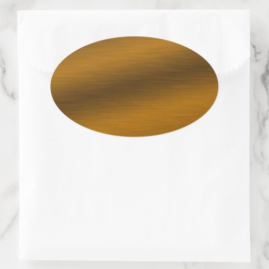 ブラシ付きブロンズの背景 楕円形シール (バッグ)