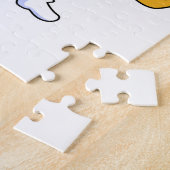 ブラシ付きペインターとしてオ絵を描レンジ ジグソーパズル (側面)