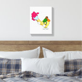 ブラシ付きペインター絵を描のApple キャンバスプリント (インサイチュ (寝室))