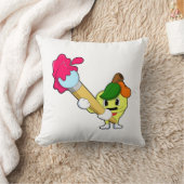 ブラシ付きペインター絵を描のApple クッション (ブランケット)