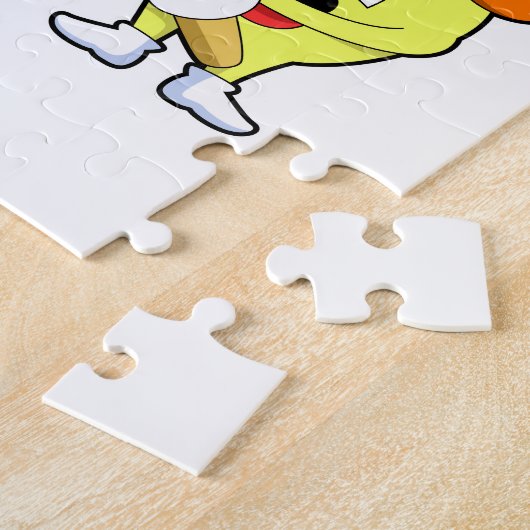 ブラシ付きペインター絵を描のApple ジグソーパズル (側面)