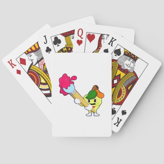 ブラシ付きペインター絵を描のApple トランプ (裏面)