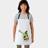 ブラシ付きペインター絵を描アボカド エプロン (インサイチュ)