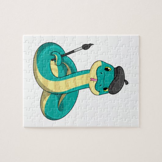 ブラシ付きペイ絵を描タン ジグソーパズル (横)