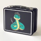 ブラシ付きペイ絵を描タン メタルランチボックス (裏面)