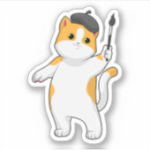 ブラシ付きペイ絵を描ター シール (正面)