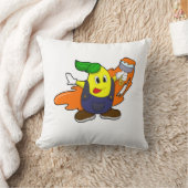 ブラシ付きペイ絵を描タ クッション (ブランケット)