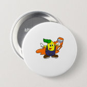 ブラシ付きペイ絵を描タ 缶バッジ (正面&裏面)