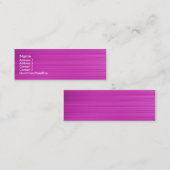 ブラシ付きマゼンタ スキニー名刺 (正面/裏面)