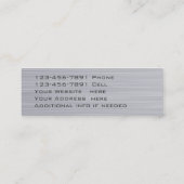 ブラシ付きメタルカードQRコード スキニー名刺 (裏面)