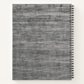 ブラシ付きメタル男らしロゴ ノートブック (裏面)