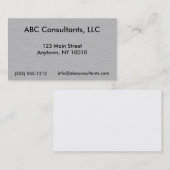 ブラシ付きメタル背景名刺 名刺 (正面/裏面)