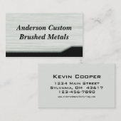 ブラシ付きメタル 名刺 (正面/裏面)