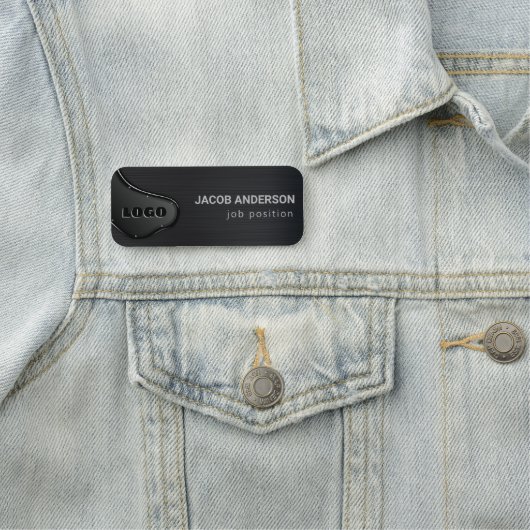 ブラシ付きメタル 名札 (インサイチュ)