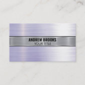 ブラシ付きメタル | QR名刺 名刺 (正面)