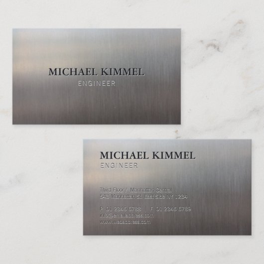 ブラシ付きメモダンタルの外観をカスタマイズ可能 名刺 (正面/裏面)