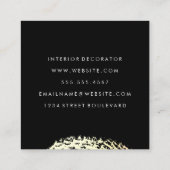 ブラシ付きモノグモダンラム スクエア名刺 (裏面)