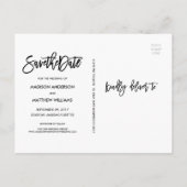 ブラシ付き日付ポストカードの保存 案内ポストカード (裏面)